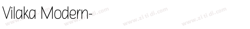 Vilaka Modern字体转换